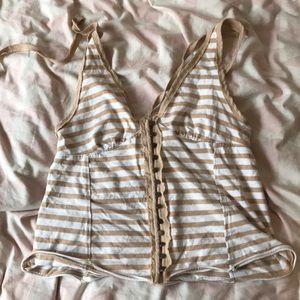Button up halter tank